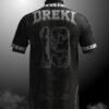 Camiseta Deportiva Dreki Dragón Negra y Gris